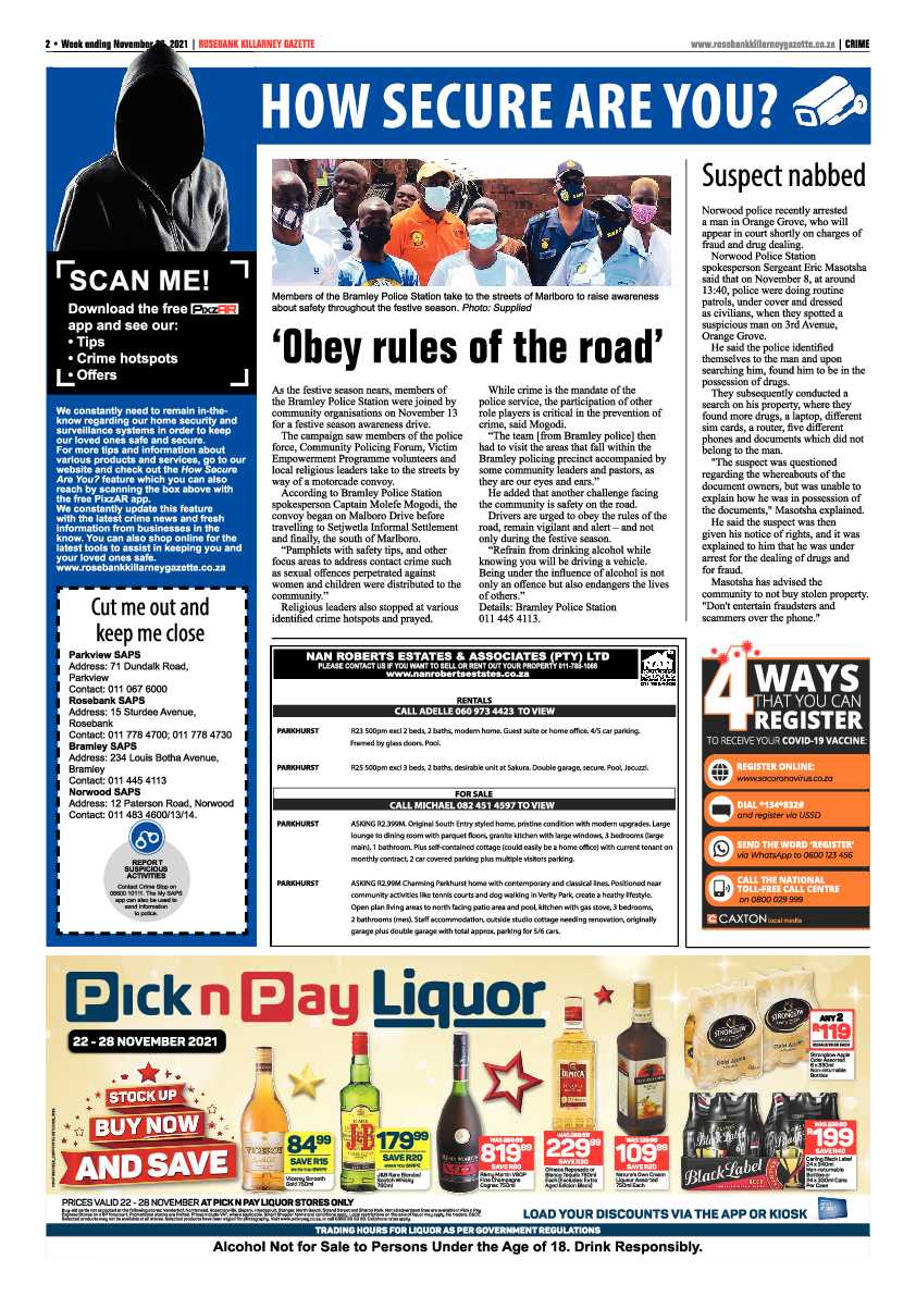 Rosebank Killarney Gazette 26 November 2021 page 2