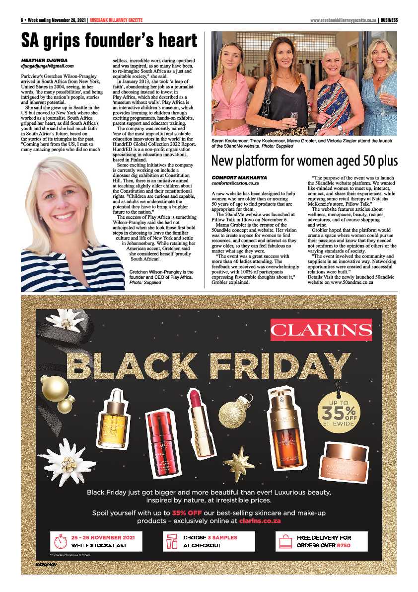 Rosebank Killarney Gazette 26 November 2021 page 6