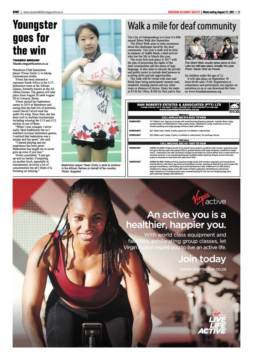 Rosebank Killarney Gazette 27 August 2021 page 11
