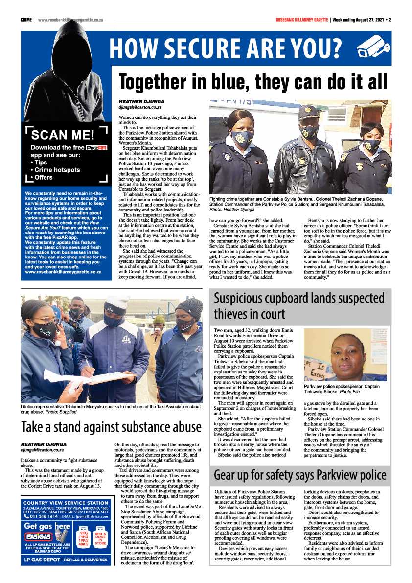 Rosebank Killarney Gazette 27 August 2021 page 2
