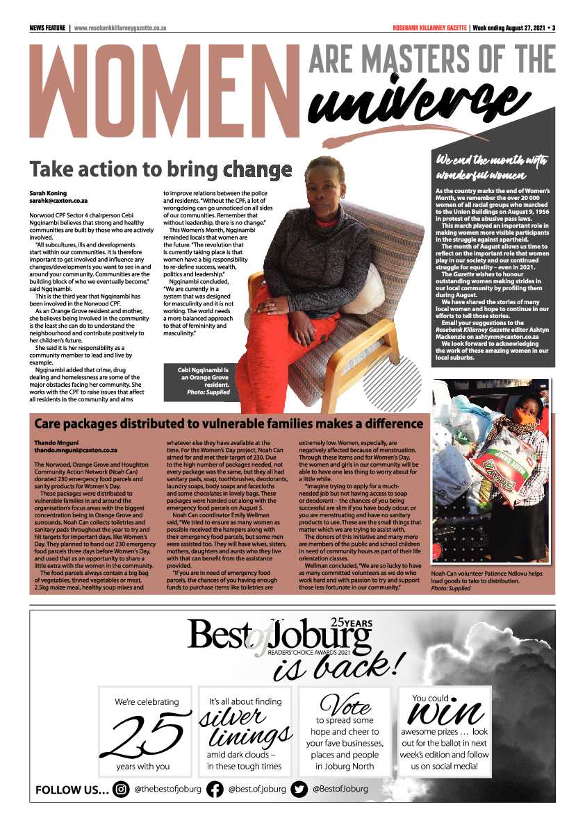Rosebank Killarney Gazette 27 August 2021 page 3