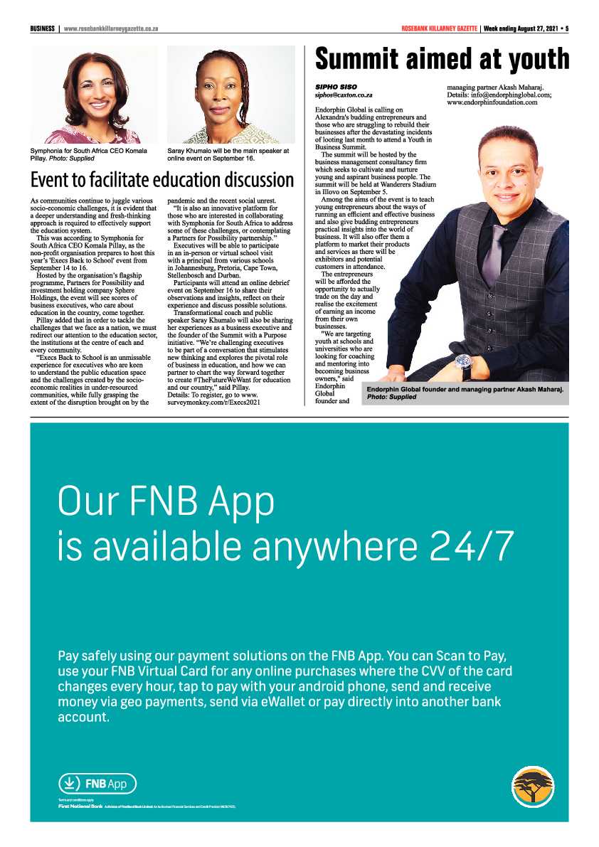 Rosebank Killarney Gazette 27 August 2021 page 5