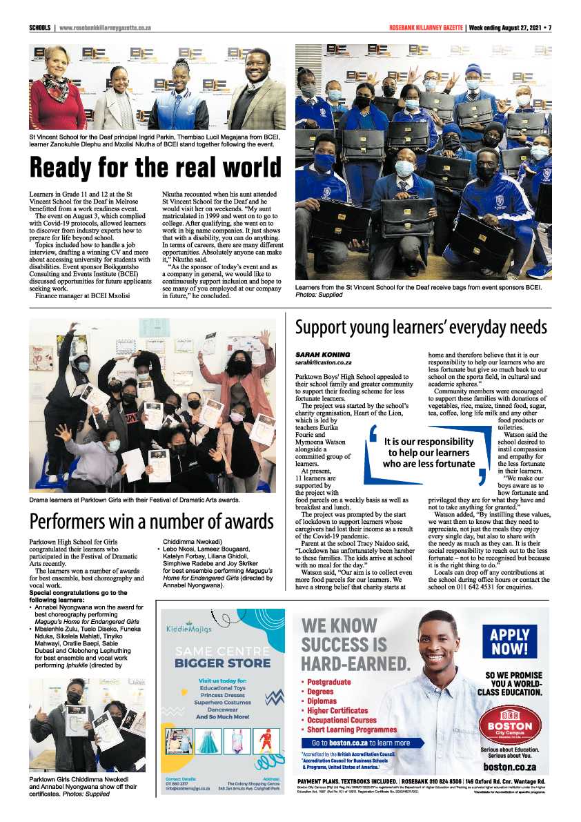 Rosebank Killarney Gazette 27 August 2021 page 7
