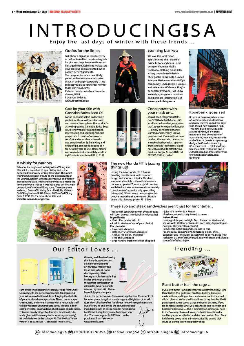 Rosebank Killarney Gazette 27 August 2021 page 8