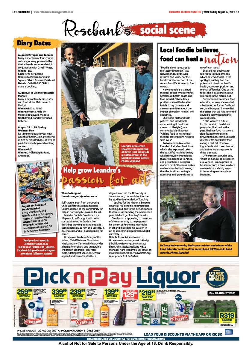 Rosebank Killarney Gazette 27 August 2021 page 9