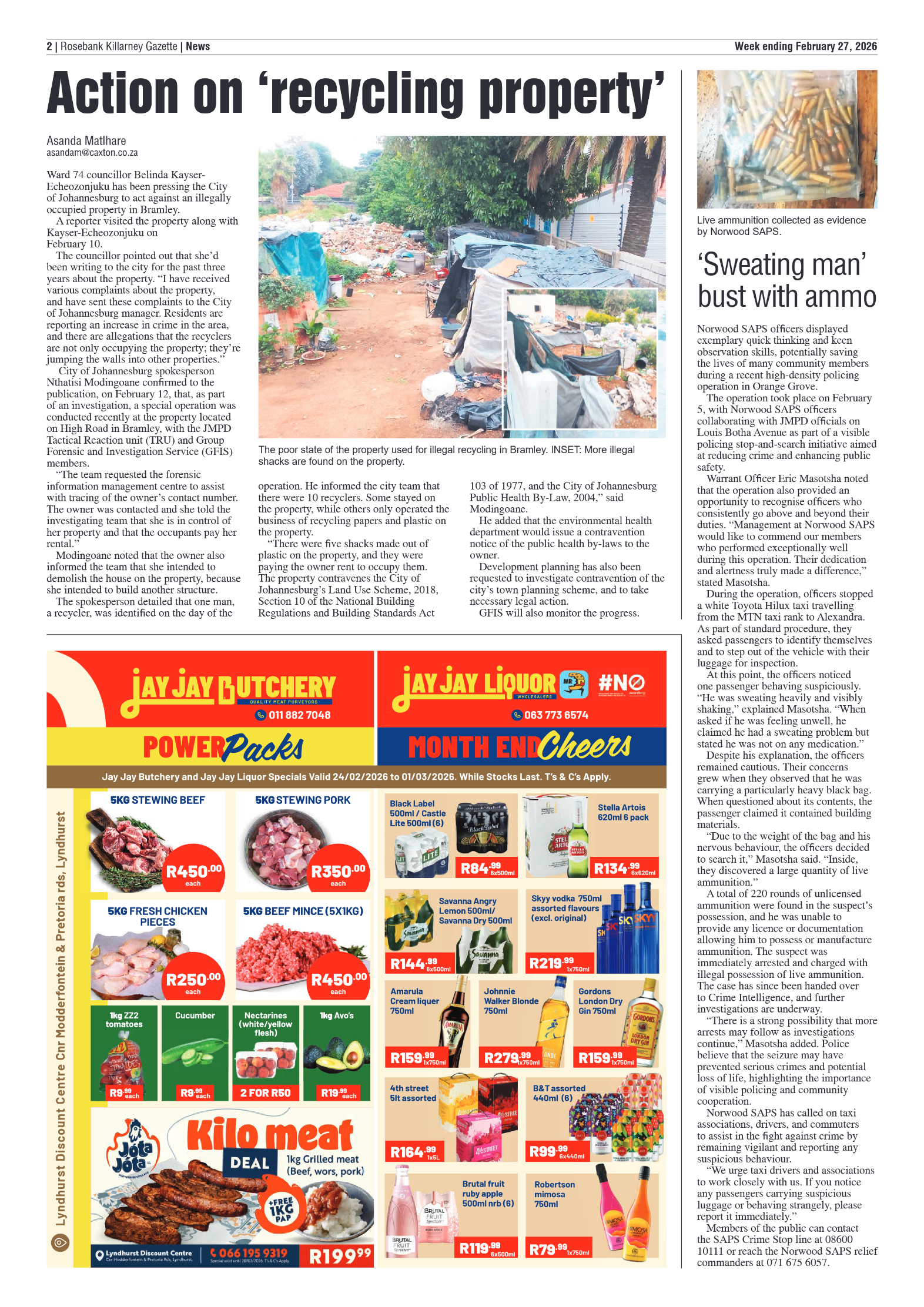 Rosebank Killarney Gazette 27 February 2026 page 2