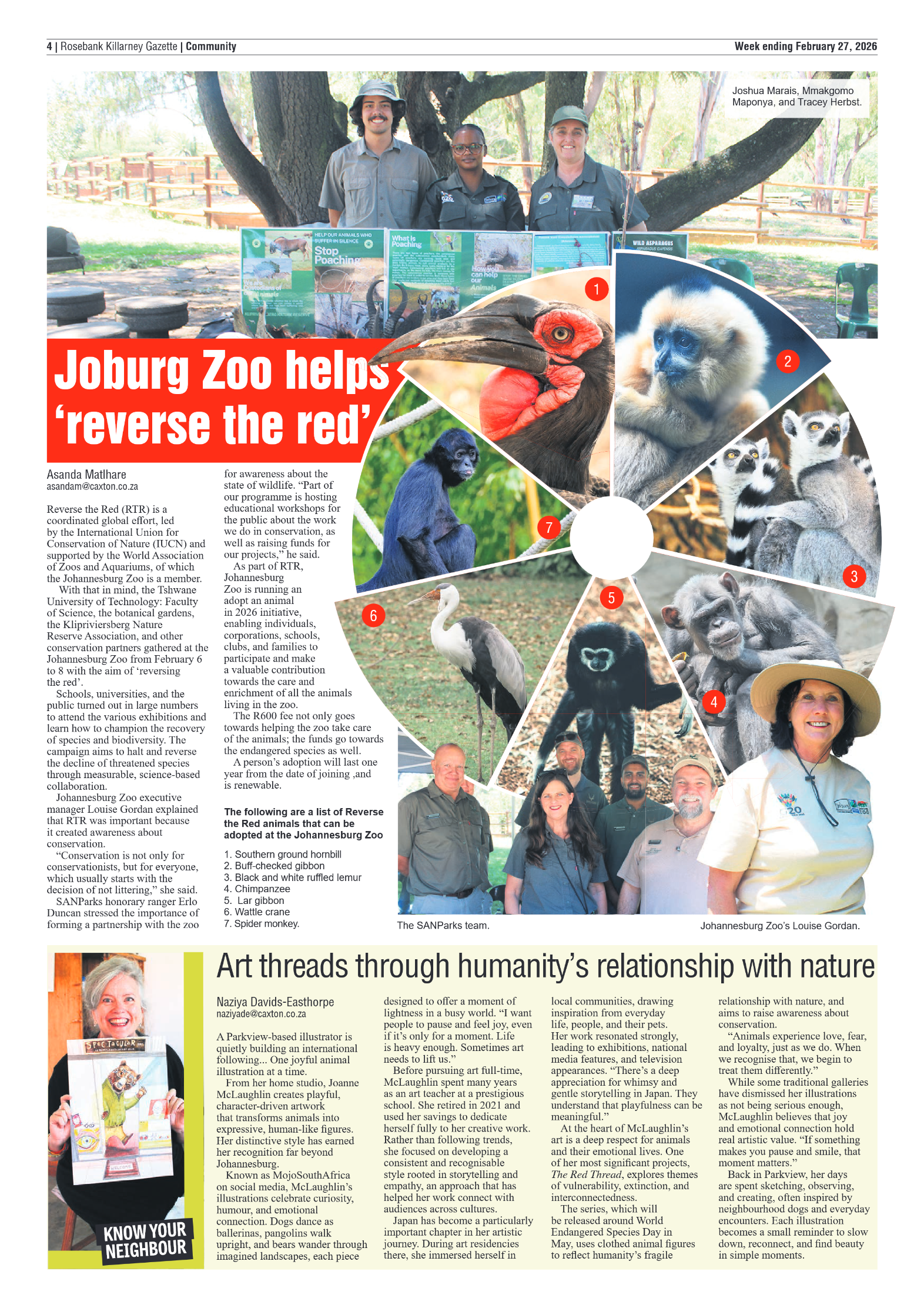 Rosebank Killarney Gazette 27 February 2026 page 4