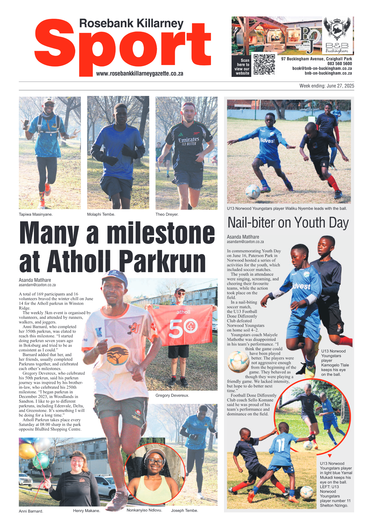 Rosebank Killarney Gazette 27 June 2025 page 12