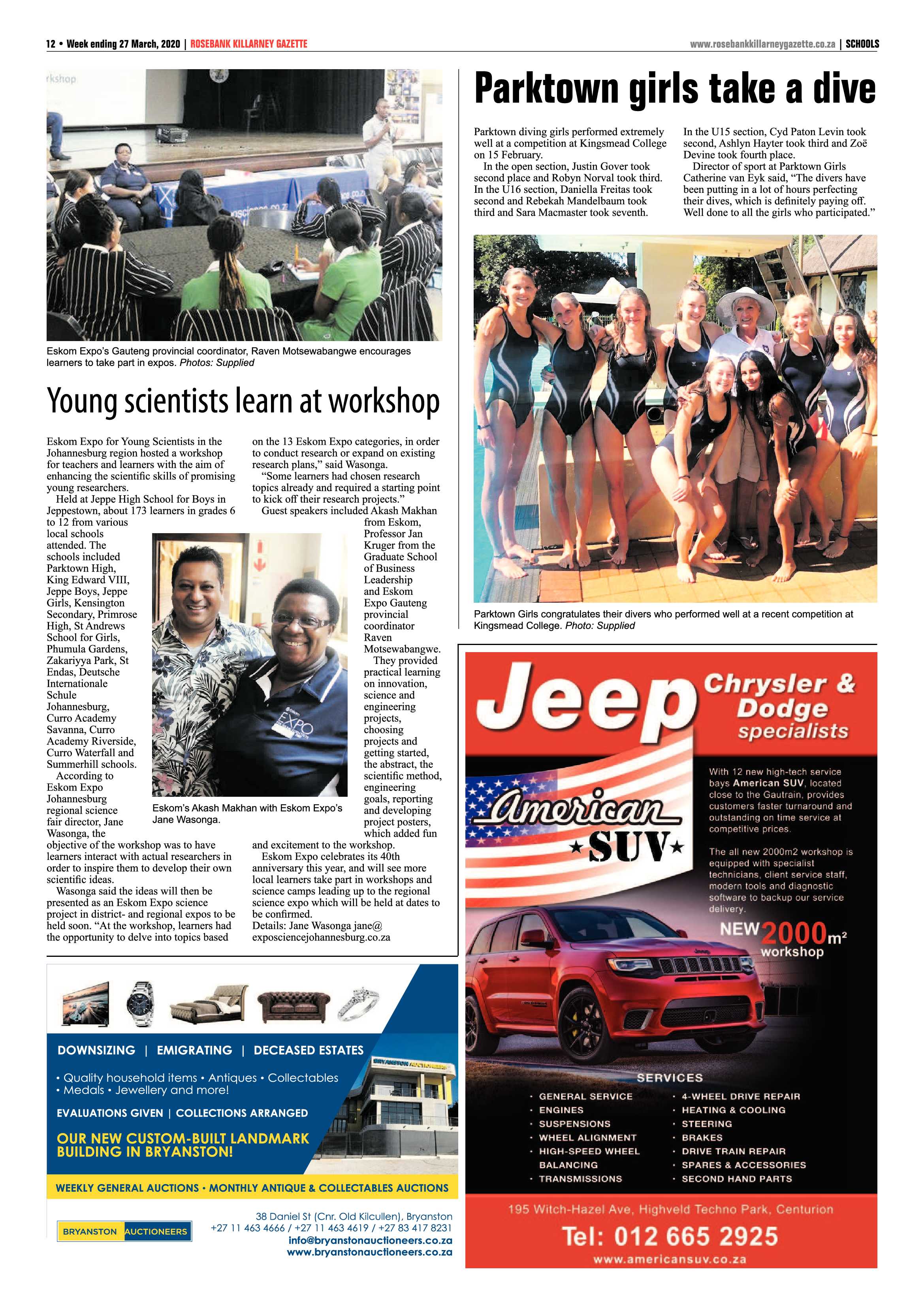 Rosebank Killarney Gazette 27 March 2020 page 12