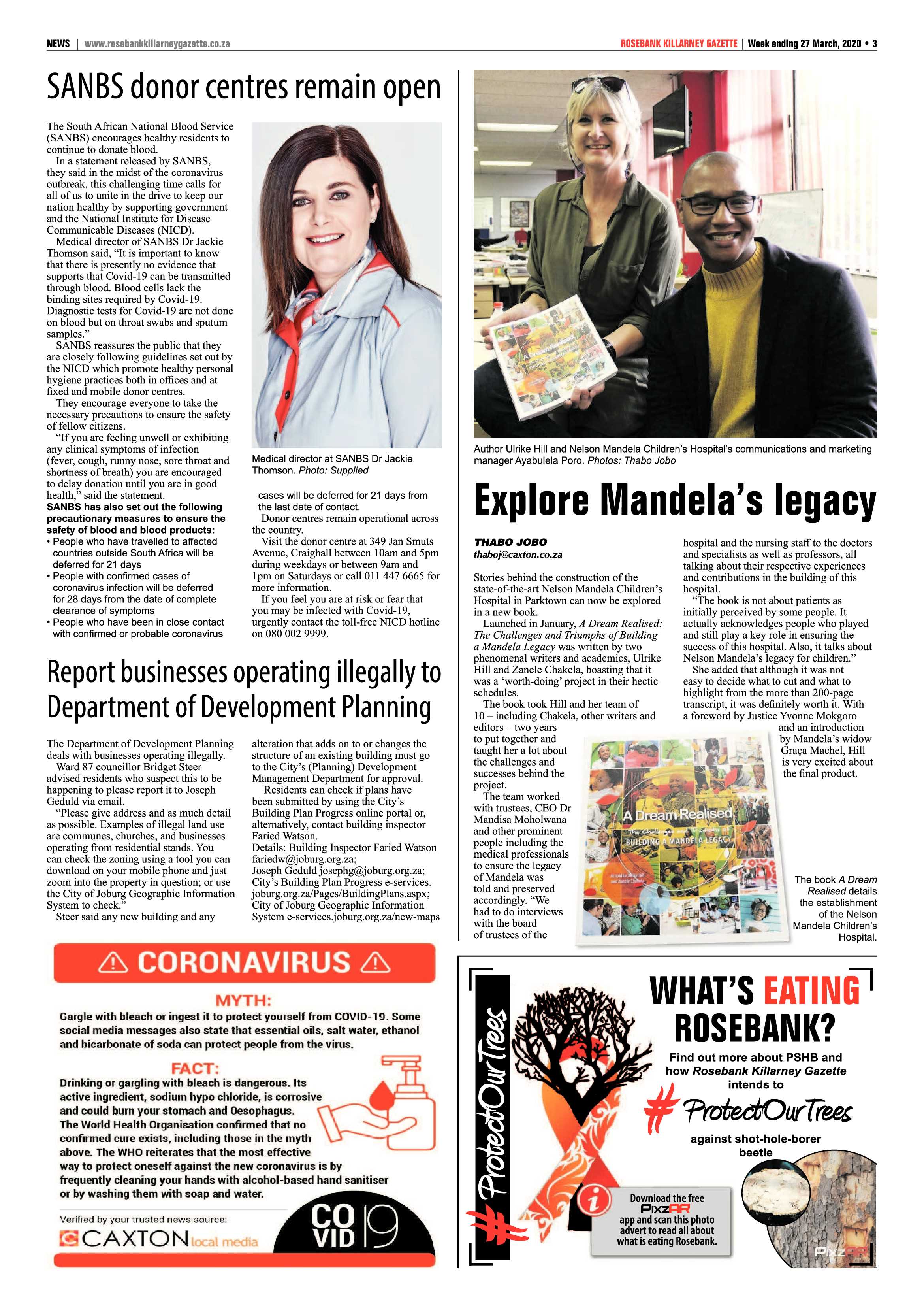 Rosebank Killarney Gazette 27 March 2020 page 3