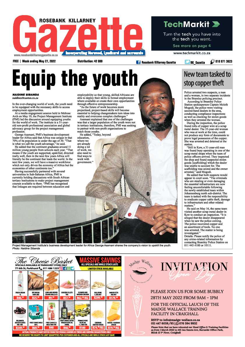 Rosebank Killarney Gazette 27 May 2022 page 1