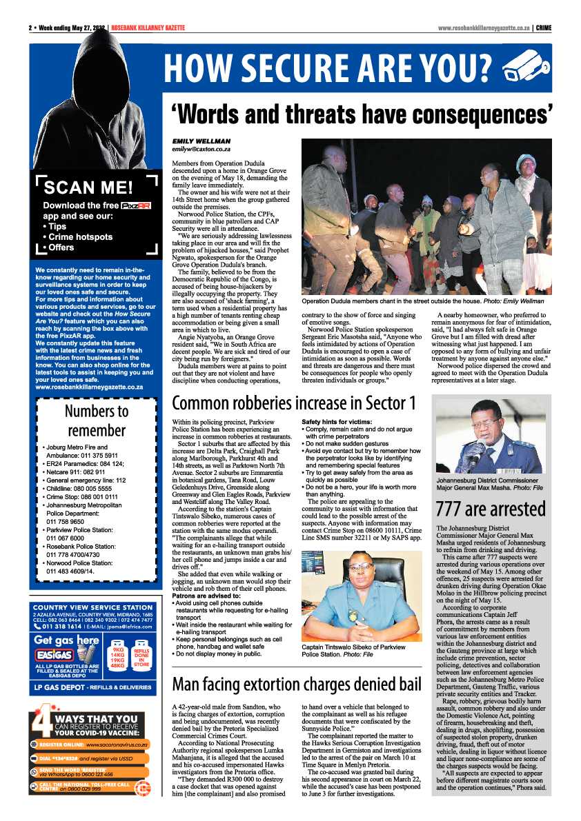 Rosebank Killarney Gazette 27 May 2022 page 2