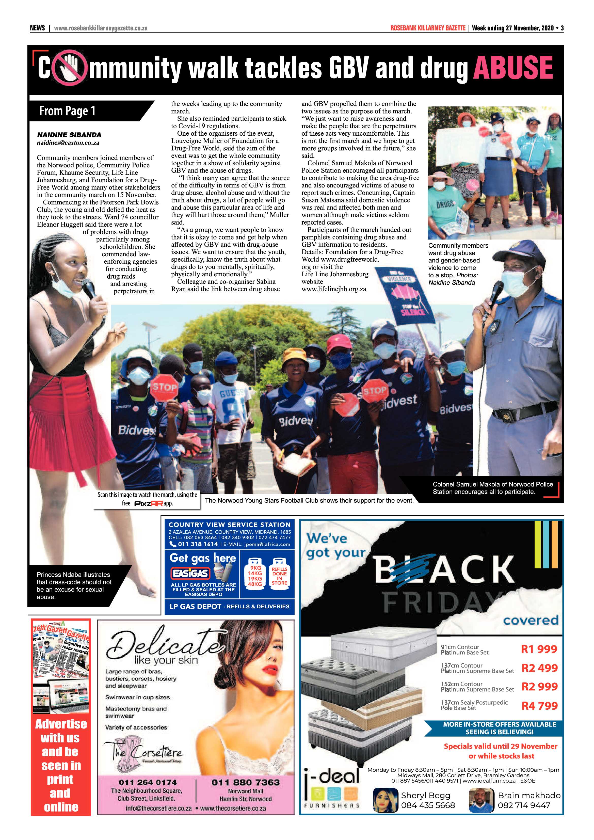 Rosebank Killarney Gazette 27 November 2020 page 3