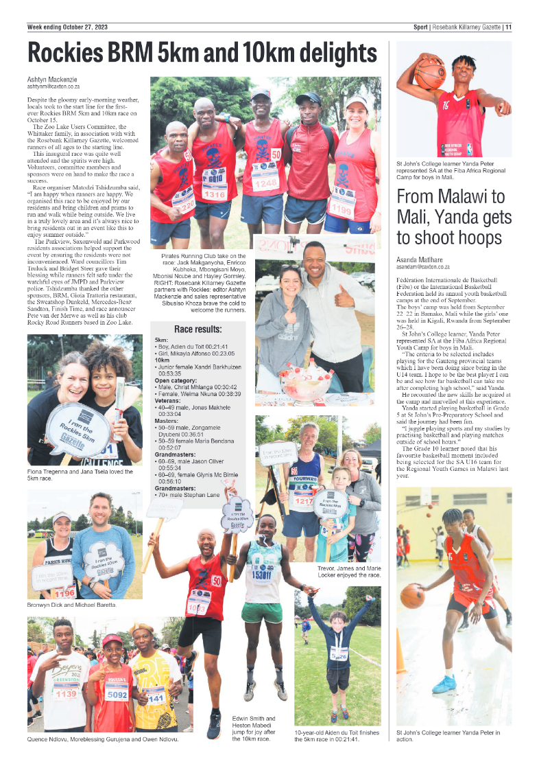 Rosebank Killarney Gazette 27 October 2023 page 11