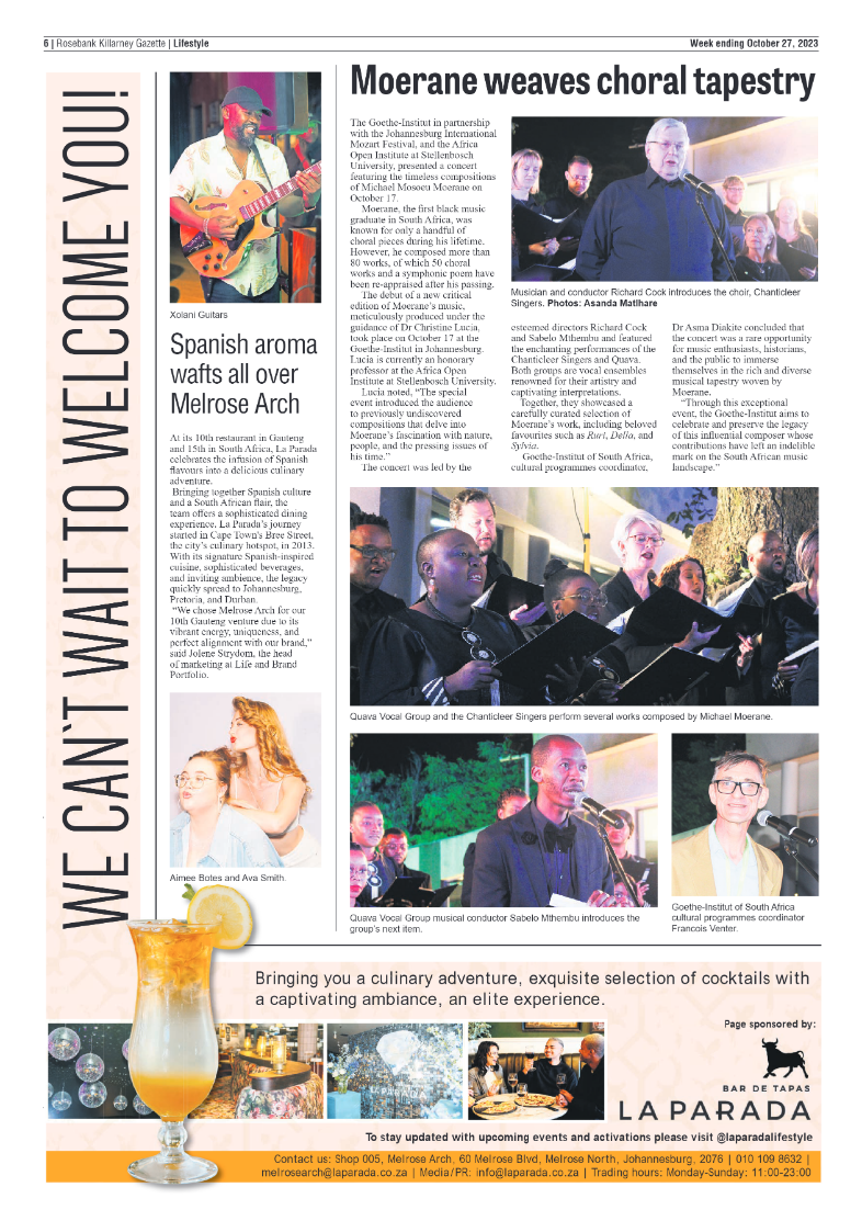 Rosebank Killarney Gazette 27 October 2023 page 6