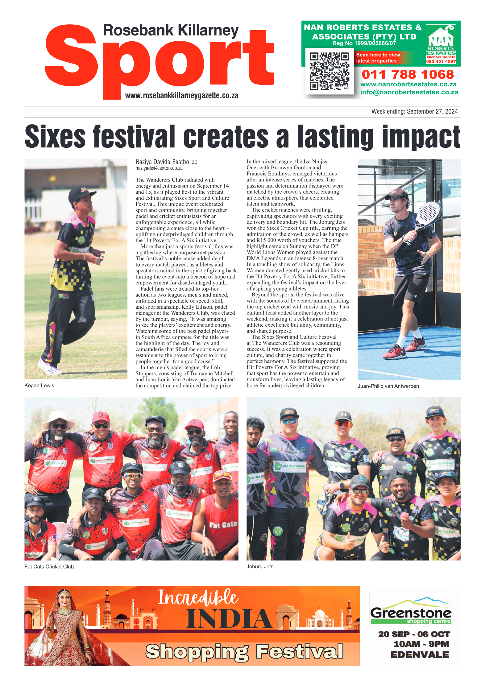 Rosebank Killarney Gazette 27 September 2024 page 12