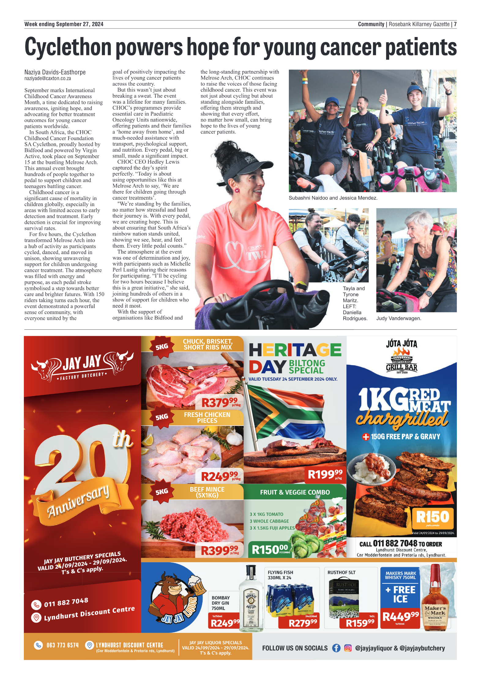 Rosebank Killarney Gazette 27 September 2024 page 7