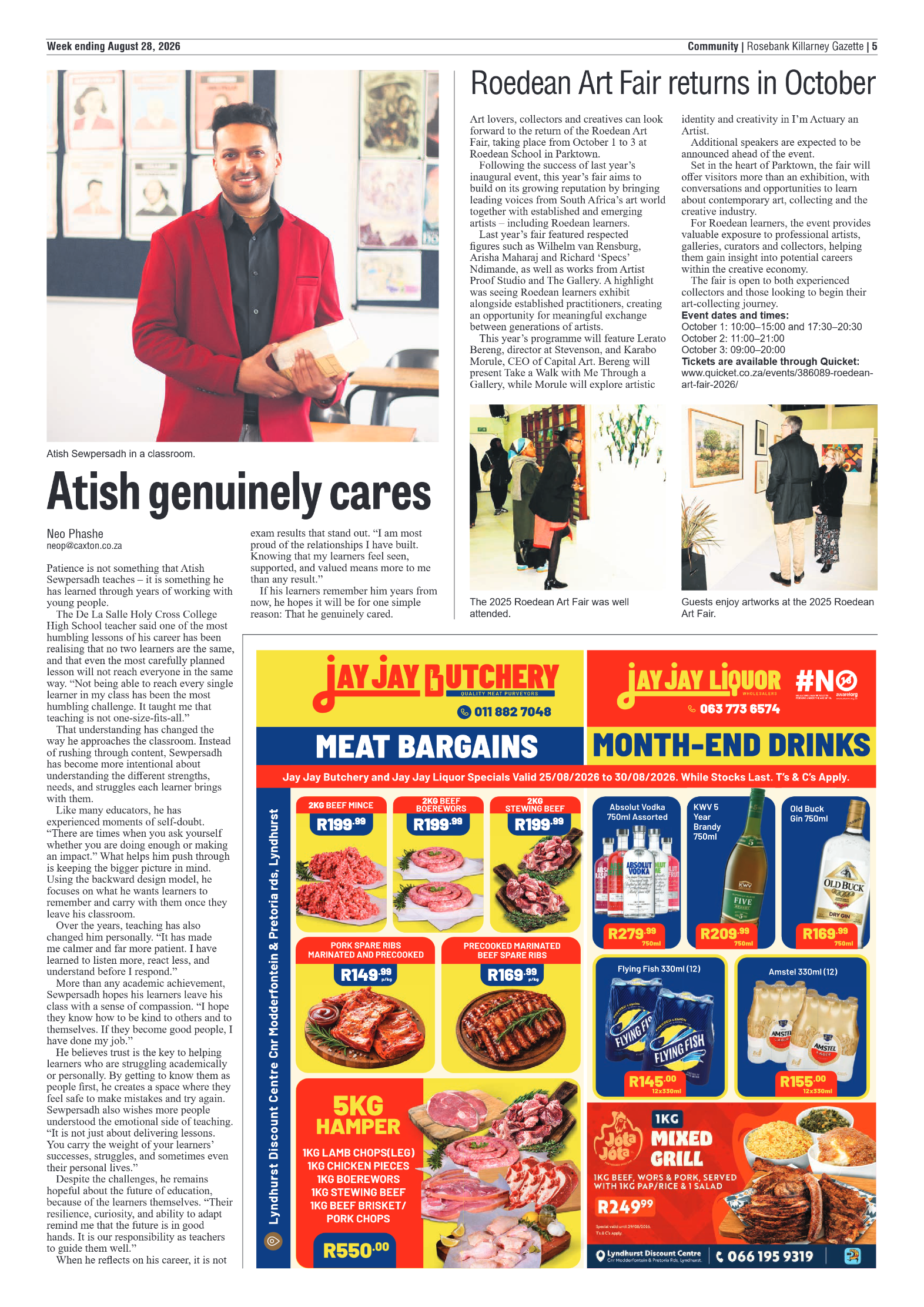 Rosebank Killarney Gazette 28 August 2026 page 5