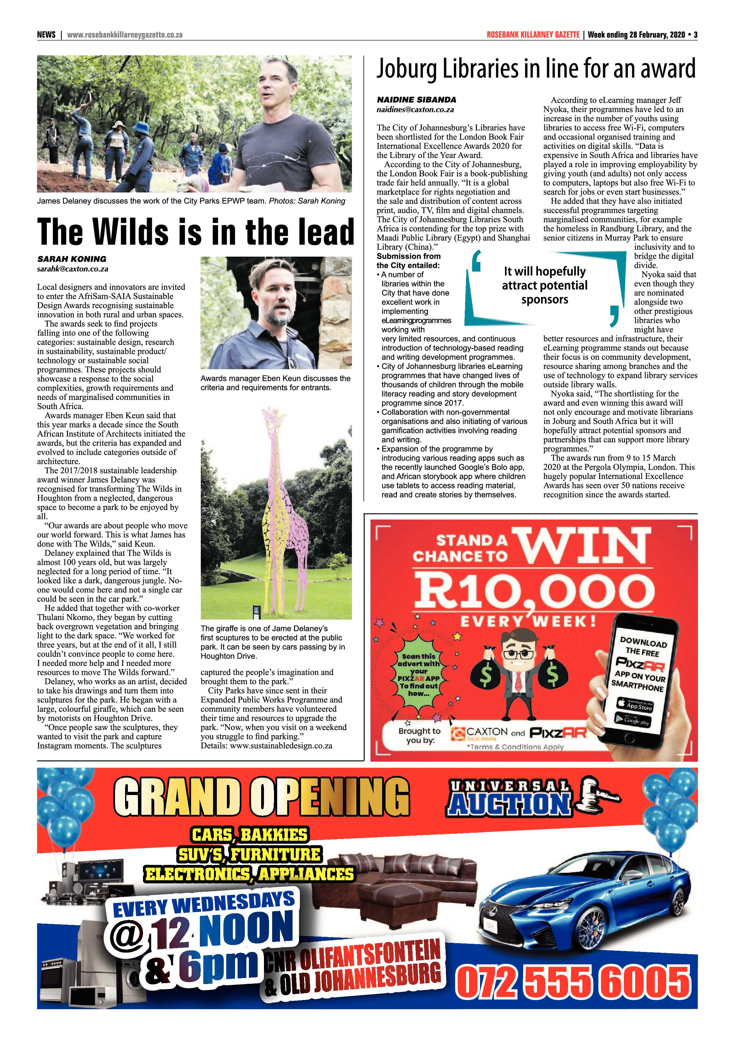 Rosebank Killarney Gazette 28 February 2020 page 3