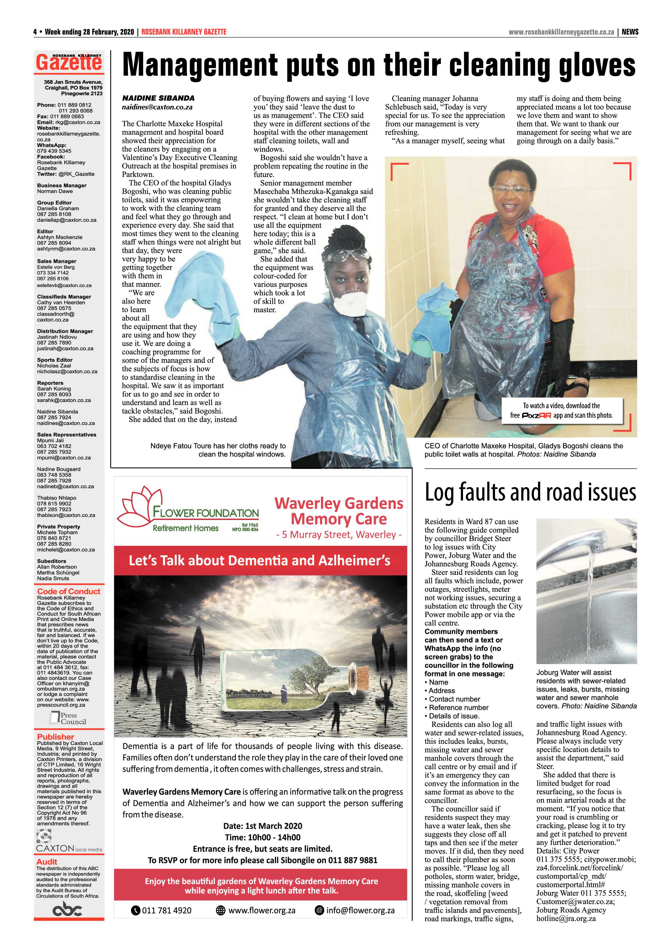 Rosebank Killarney Gazette 28 February 2020 page 4