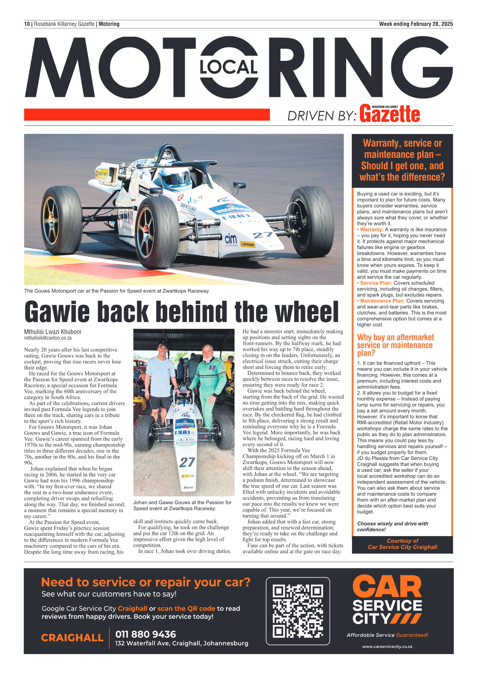 Rosebank Killarney Gazette 28 February 2025 page 10