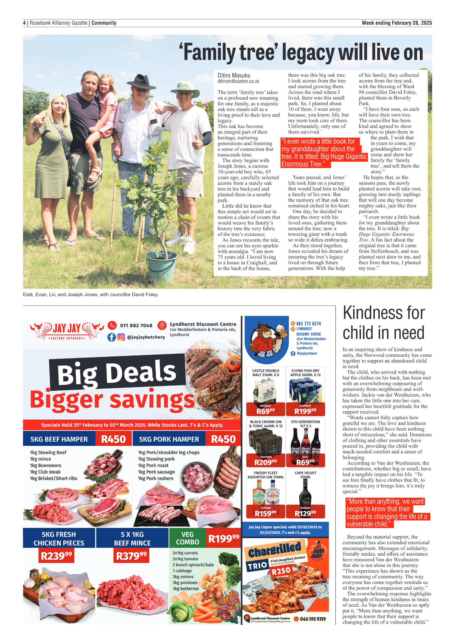 Rosebank Killarney Gazette 28 February 2025 page 4