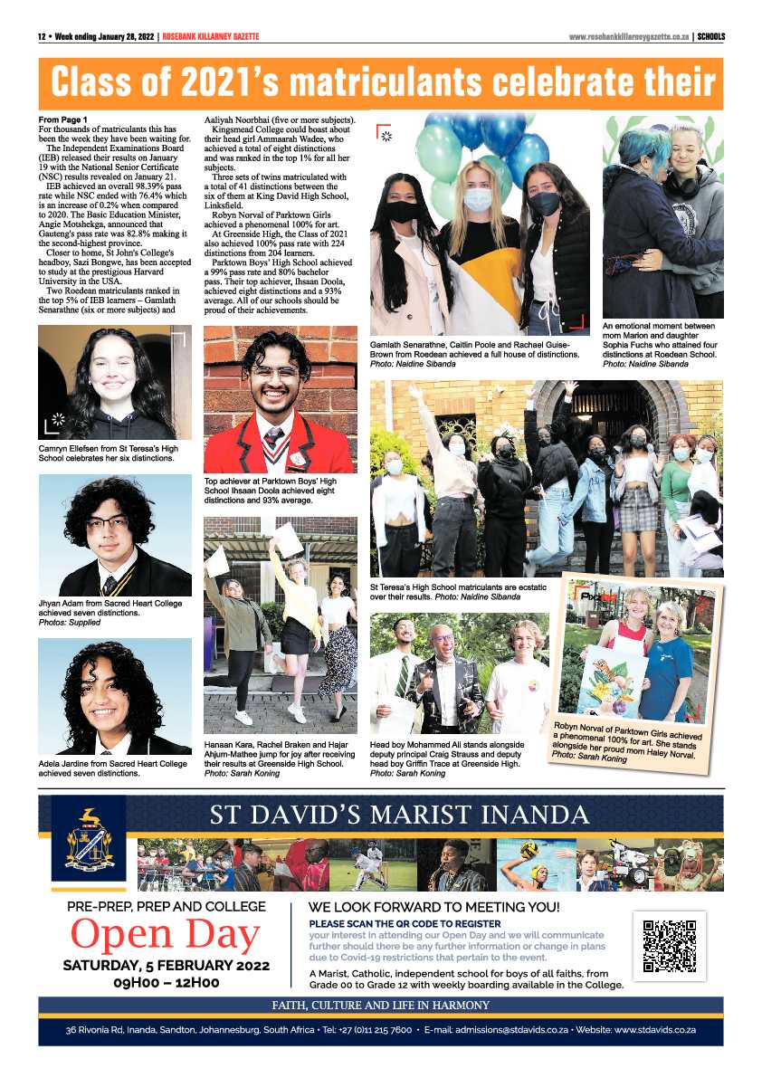 Rosebank Killarney Gazette 28 January 2022 page 12