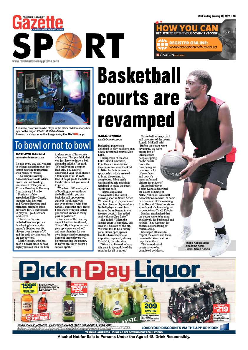 Rosebank Killarney Gazette 28 January 2022 page 16