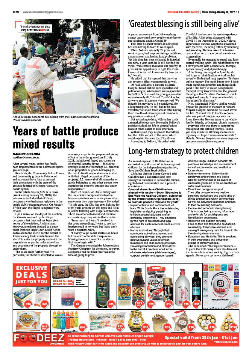 Rosebank Killarney Gazette 28 January 2022 page 3