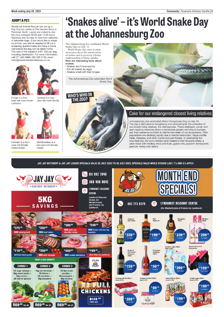 Rosebank Killarney Gazette 28 July 2023 page 5