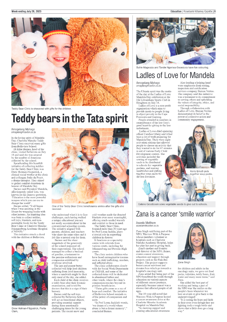 Rosebank Killarney Gazette 28 July 2023 page 9