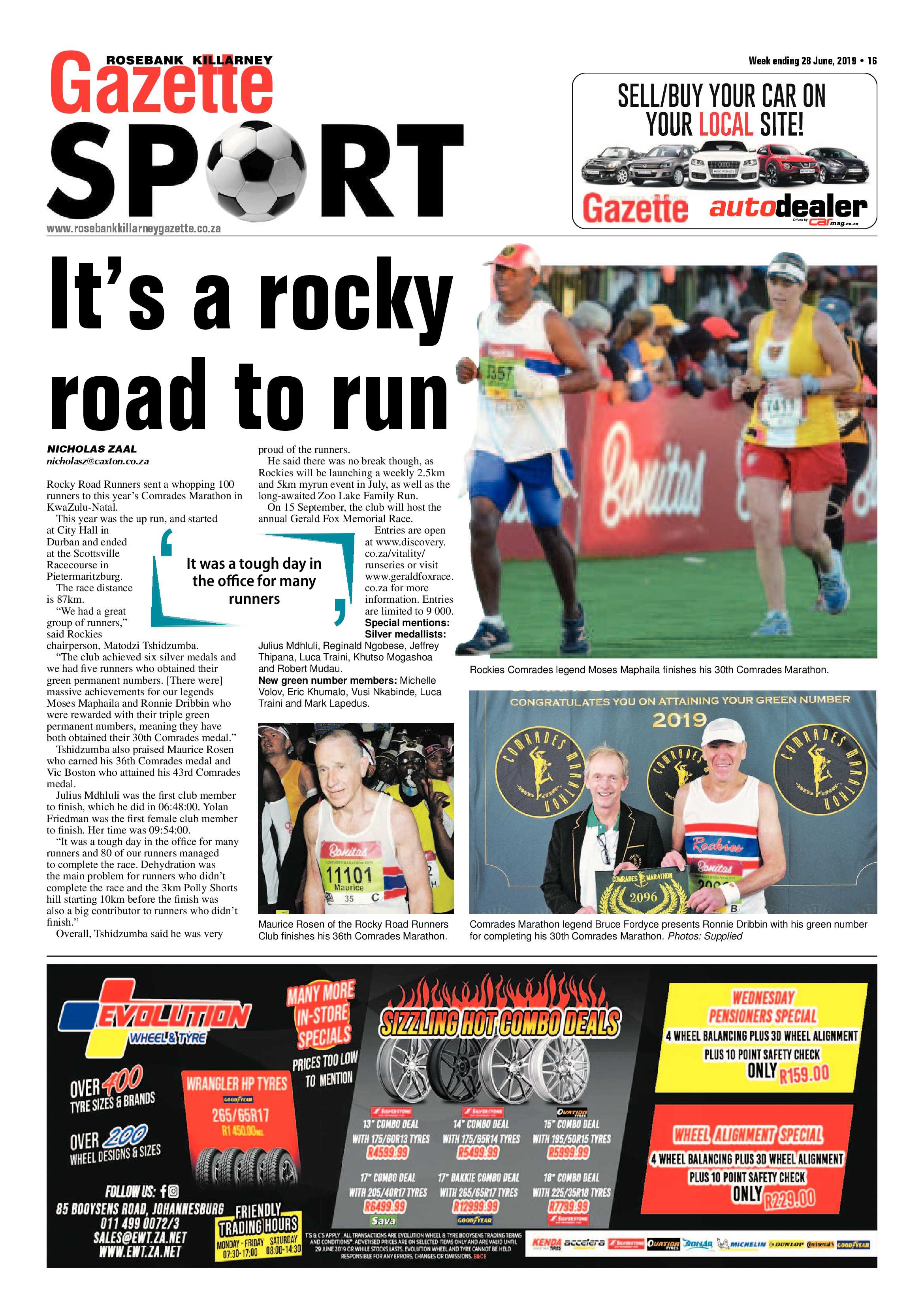 Rosebank Killarney Gazette 28 June, 2019 page 16