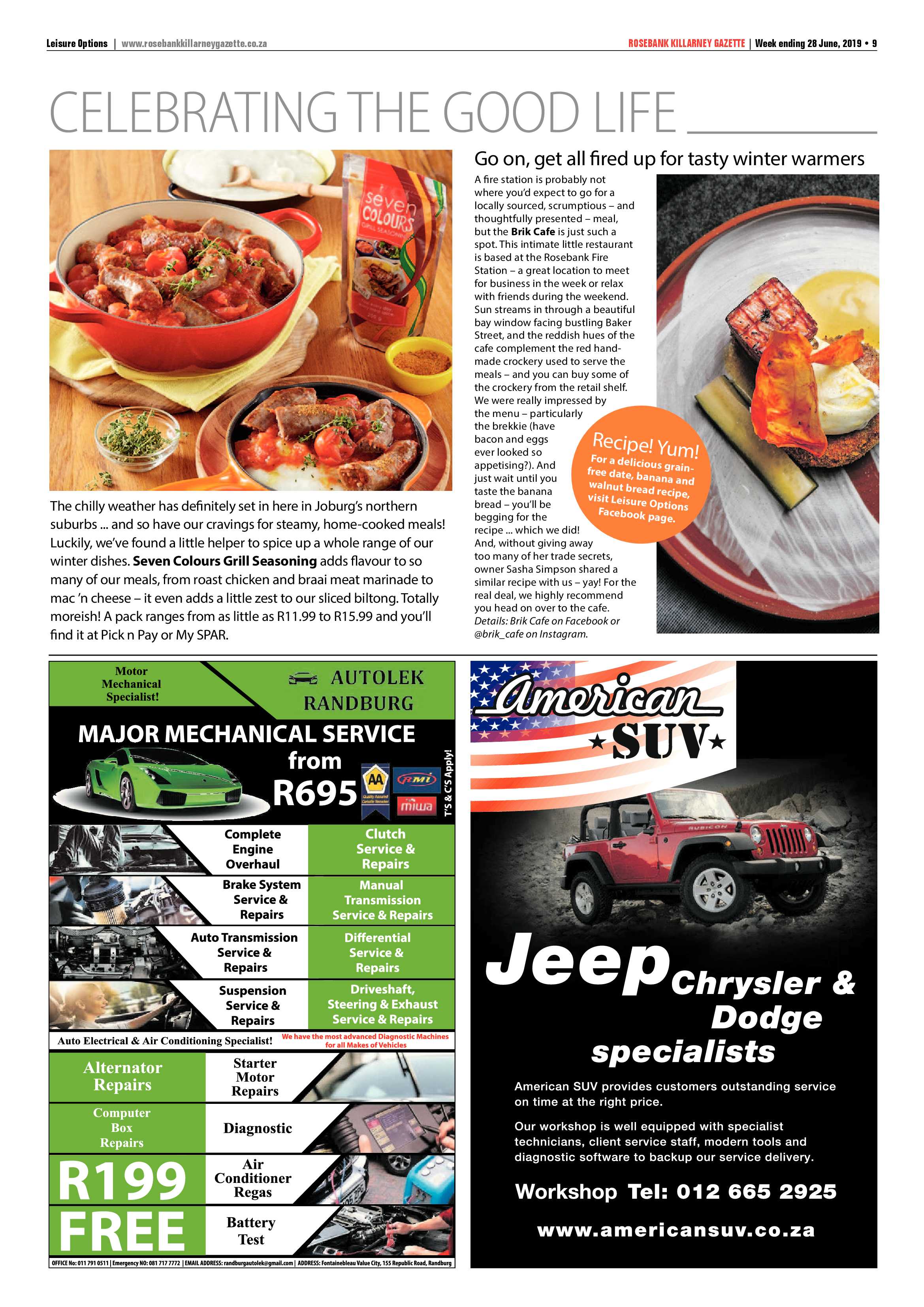 Rosebank Killarney Gazette 28 June, 2019 page 9