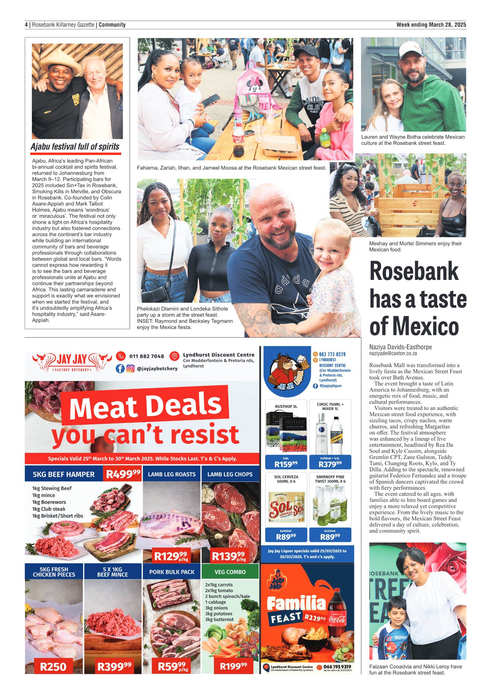 Rosebank Killarney Gazette 28 March 2025 page 4