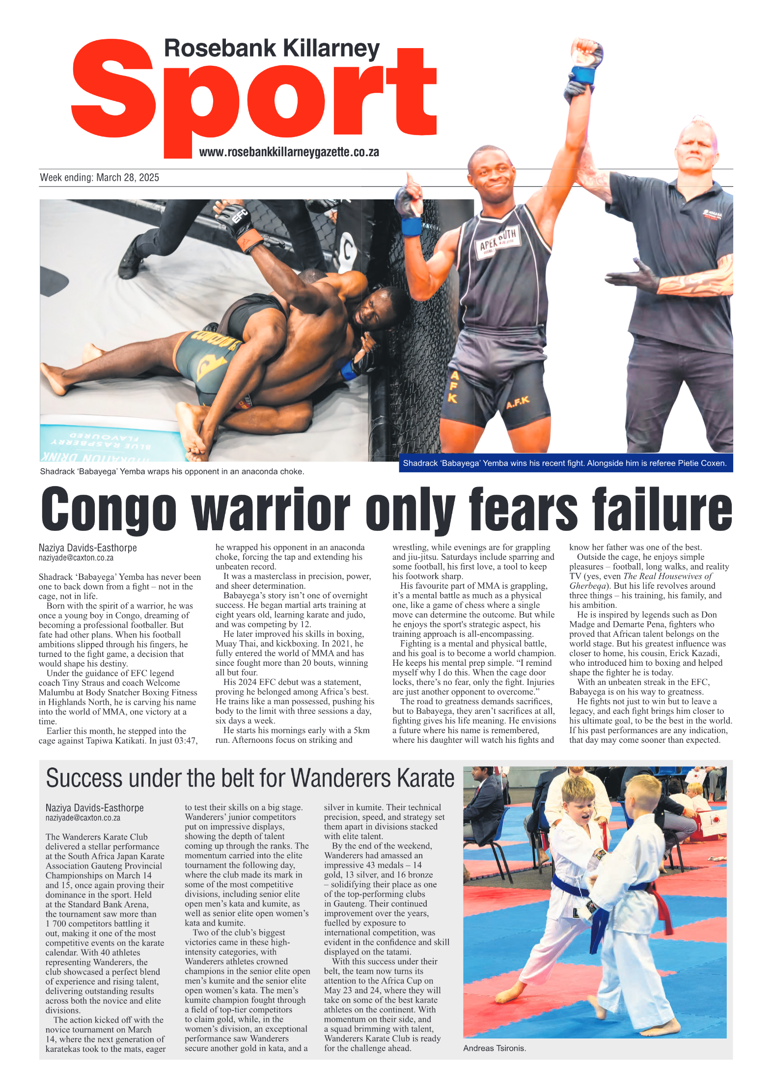 Rosebank Killarney Gazette 28 March 2025 page 8