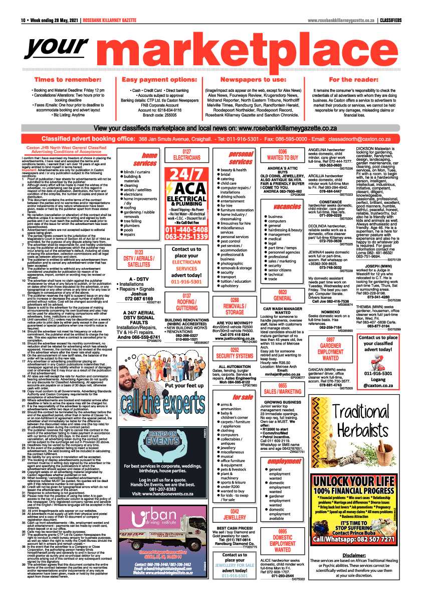 Rosebank Killarney Gazette 28 May 2021 page 10