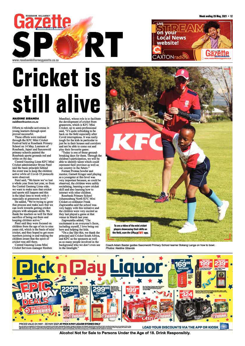 Rosebank Killarney Gazette 28 May 2021 page 12