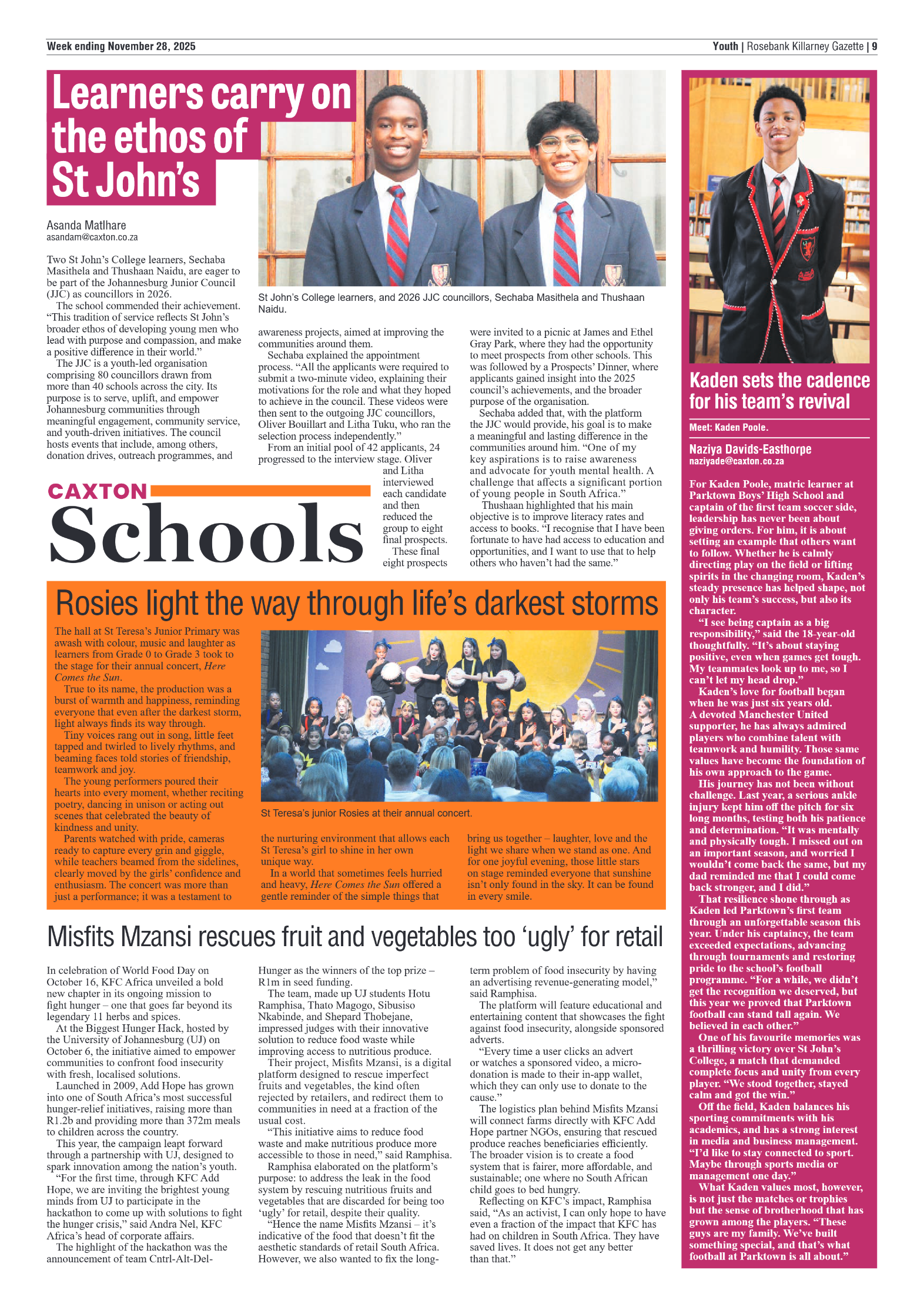 Rosebank Killarney Gazette 28 November 2025 page 11