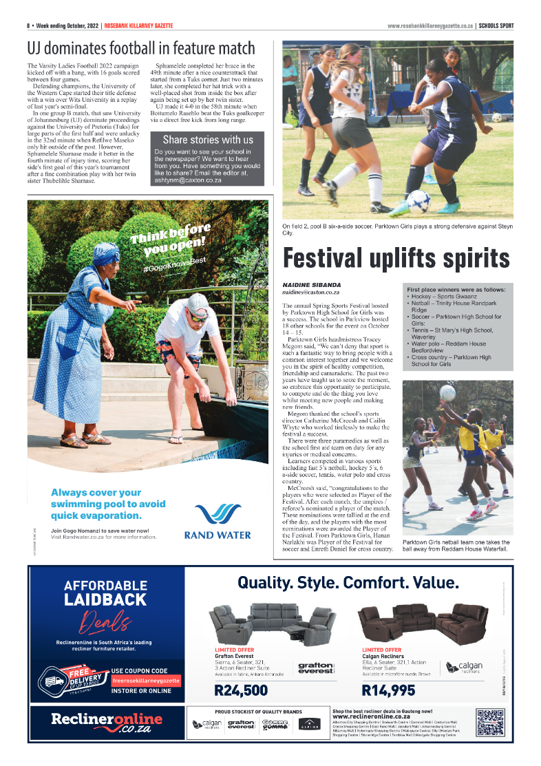 Rosebank Killarney Gazette 28 Oct 2022 page 8