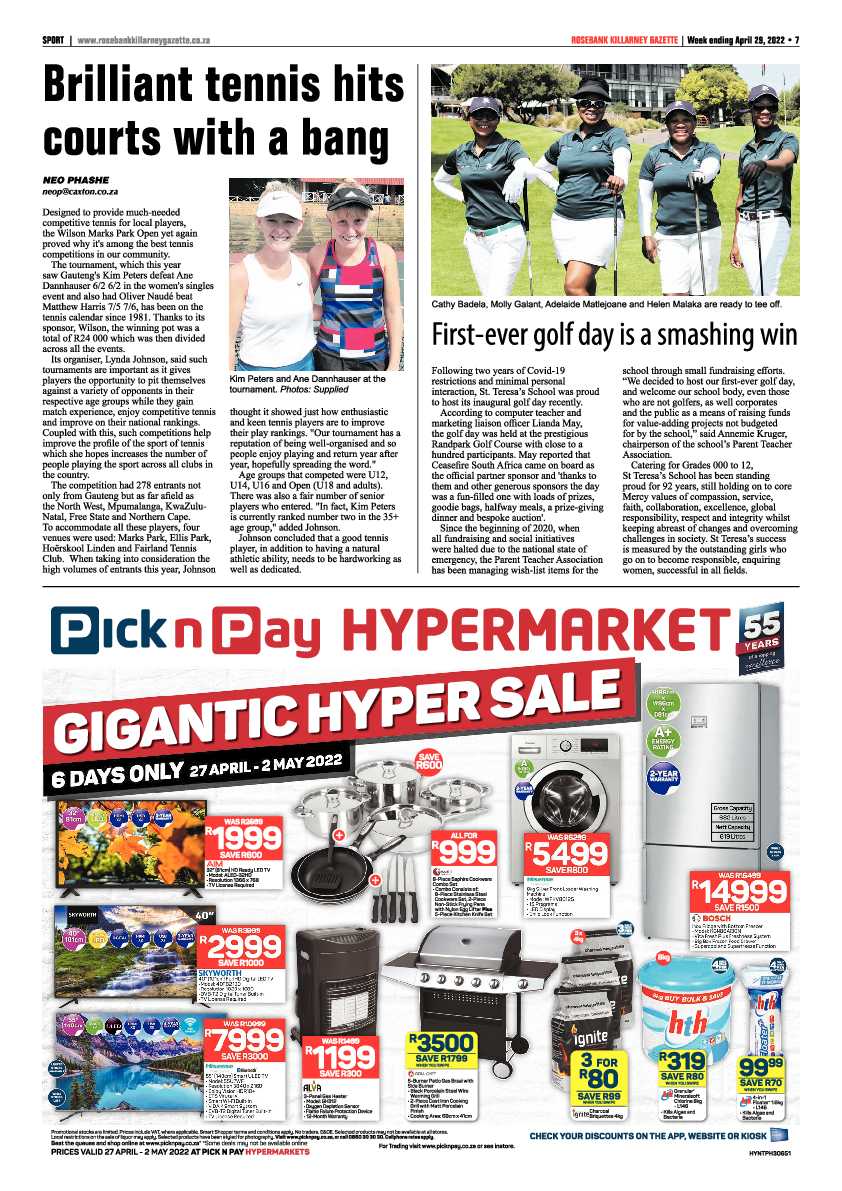 Rosebank Killarney Gazette 29 April 2022 page 7