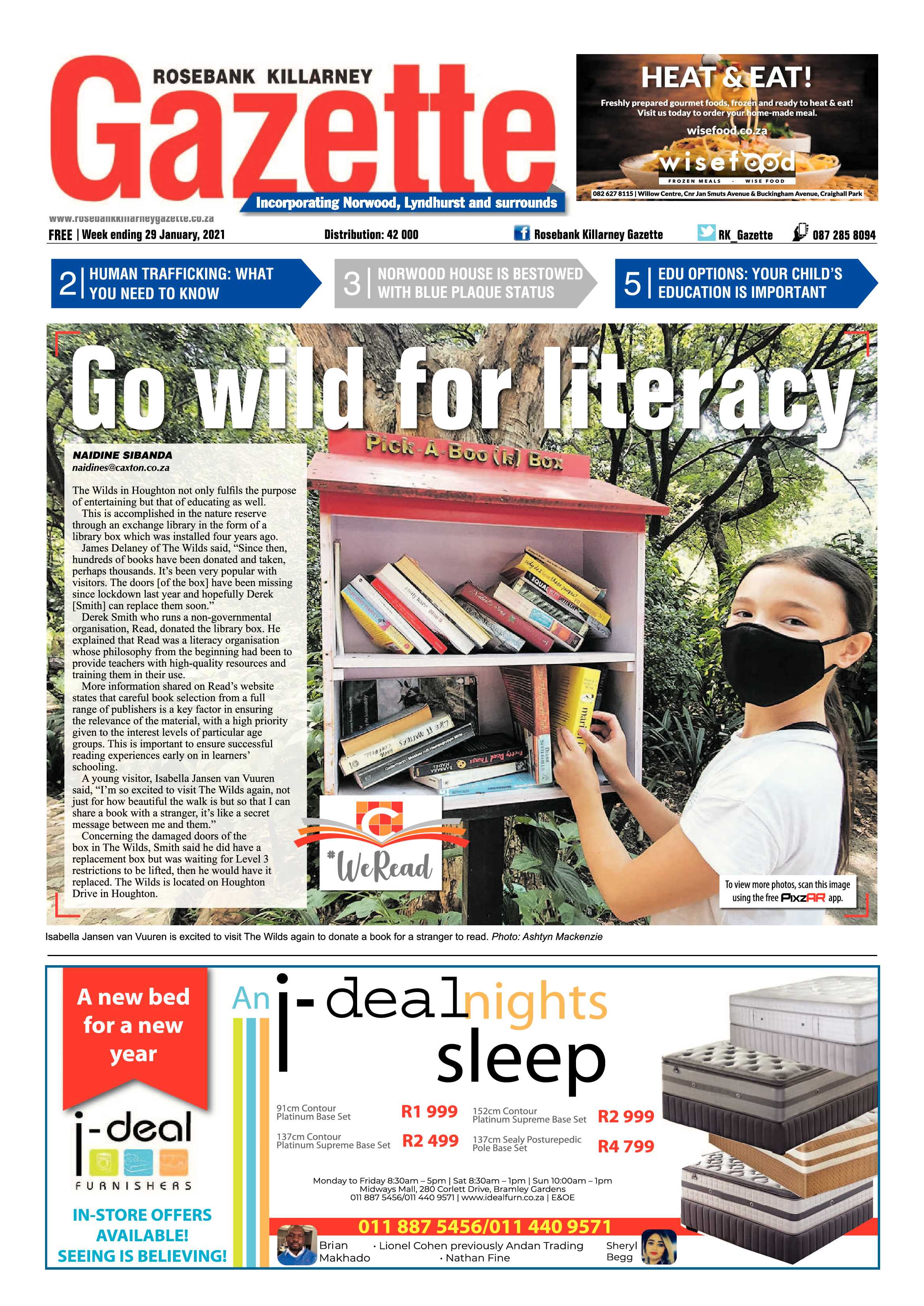 Rosebank Killarney Gazette 29 January 2020 page 1