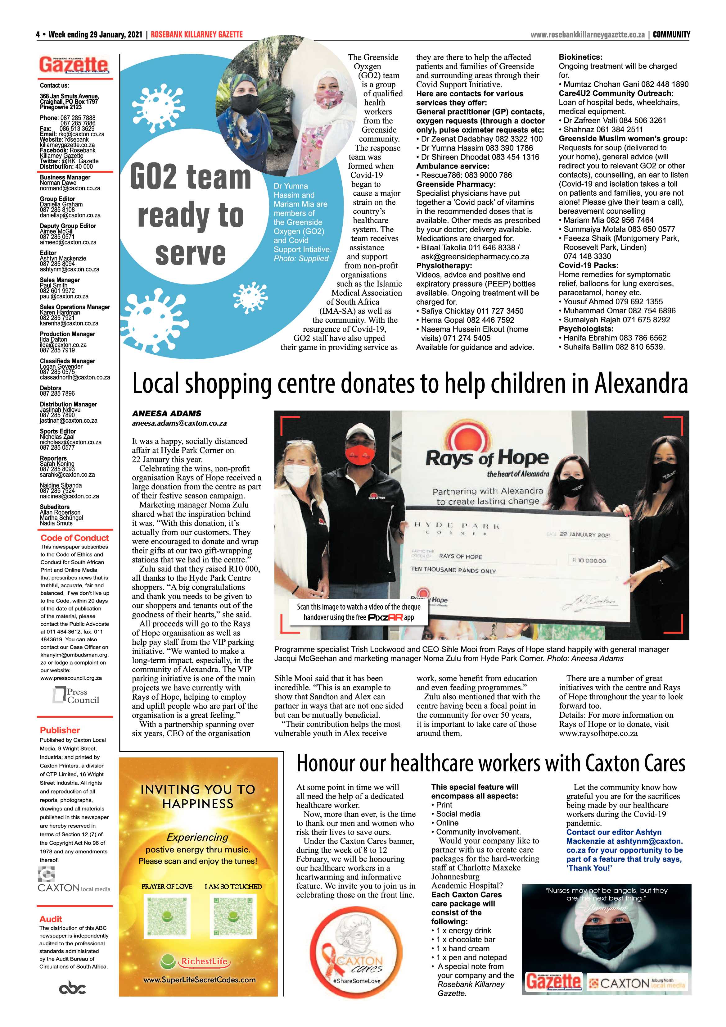 Rosebank Killarney Gazette 29 January 2020 page 4