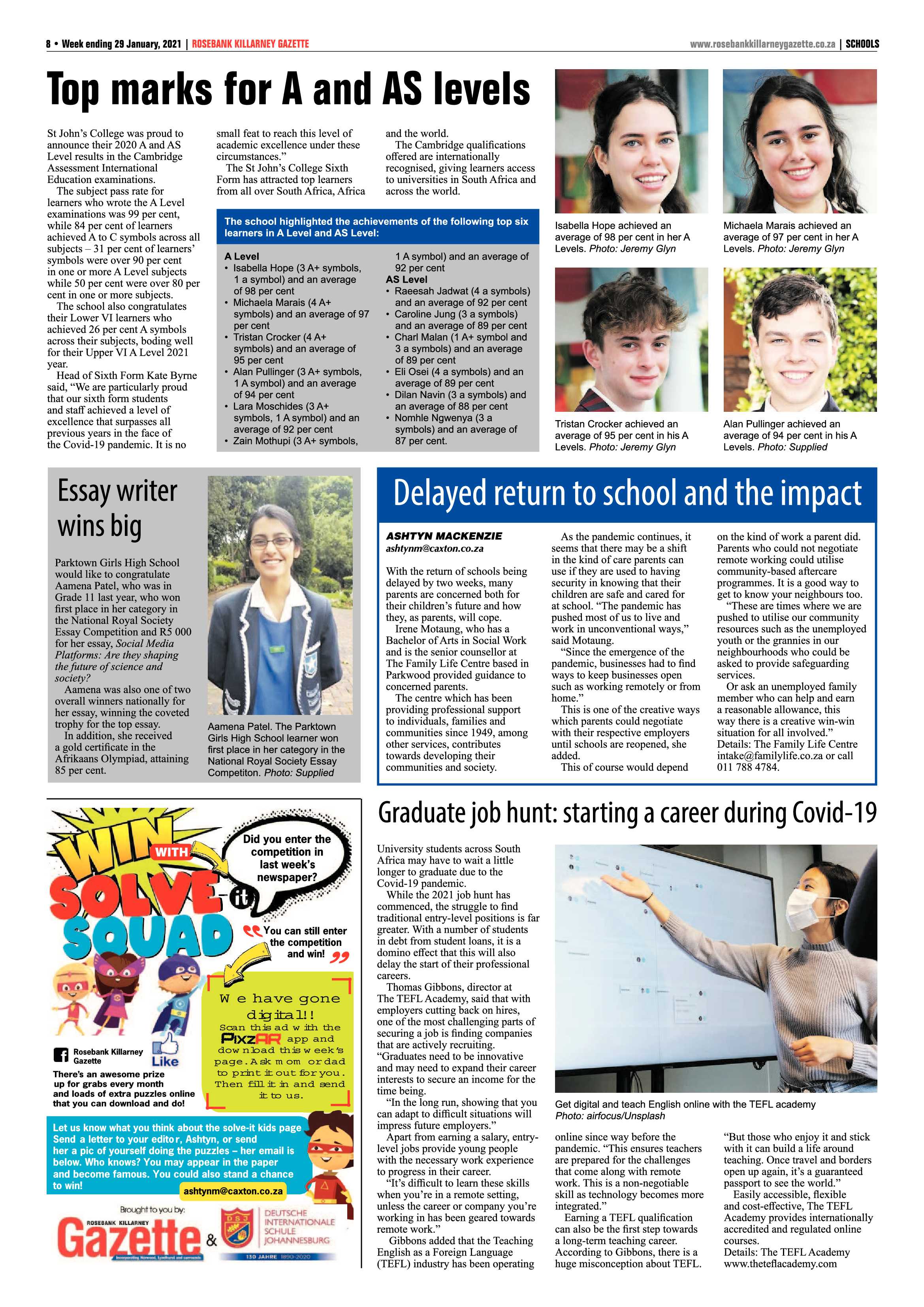 Rosebank Killarney Gazette 29 January 2020 page 8
