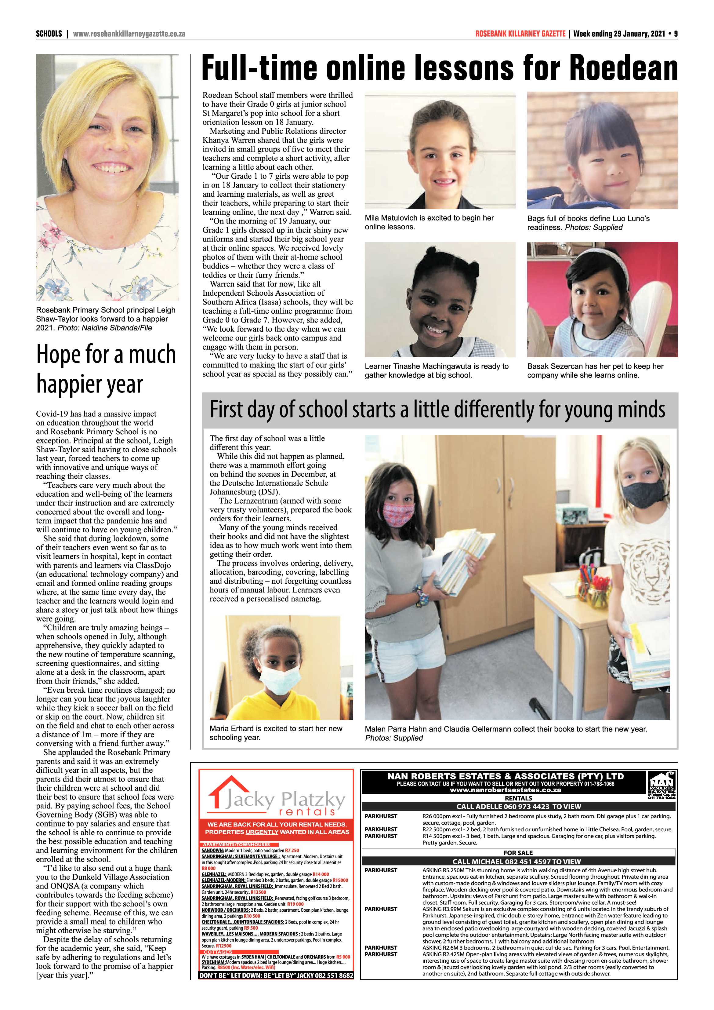 Rosebank Killarney Gazette 29 January 2020 page 9