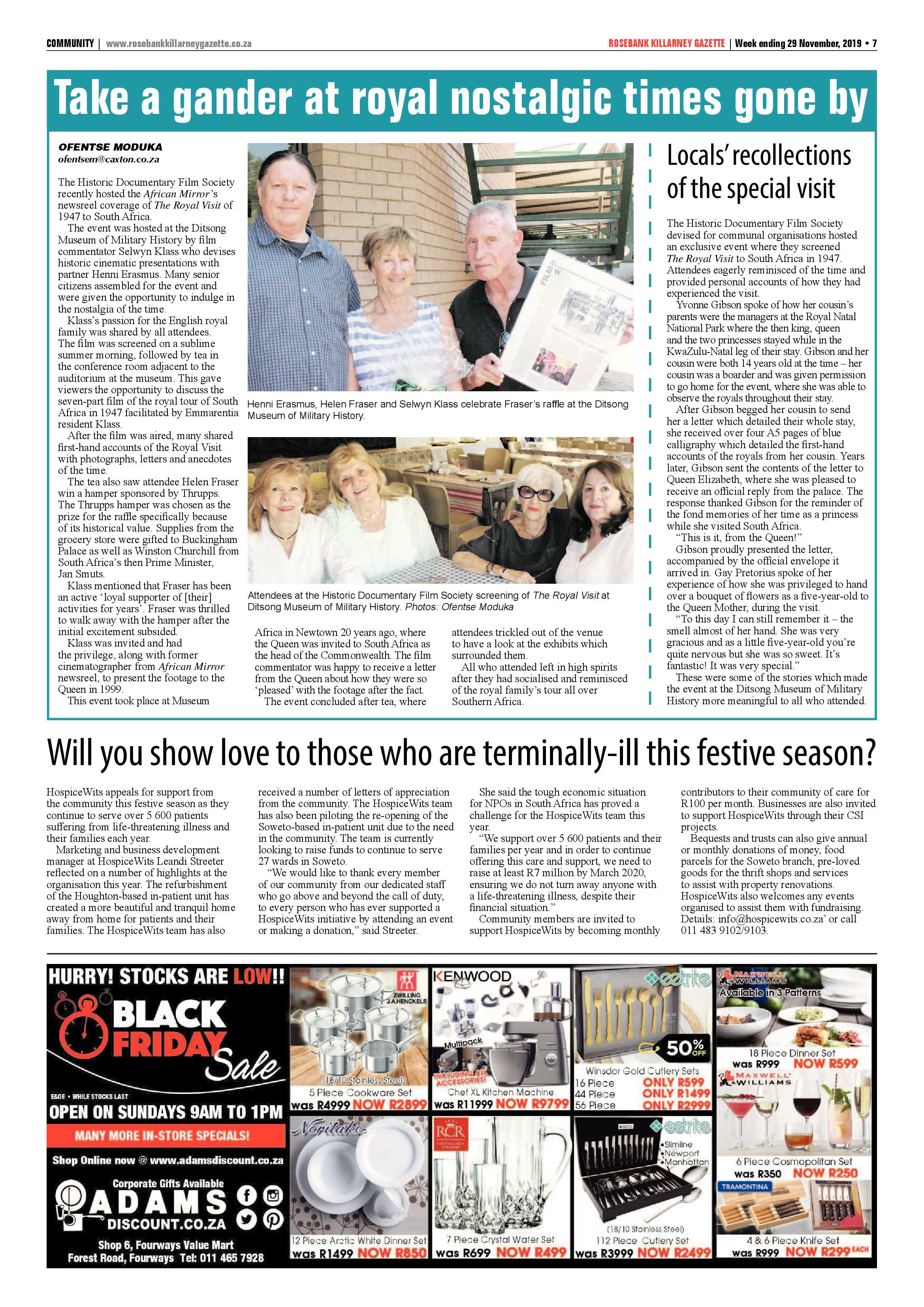 Rosebank Killarney Gazette 29 November 2019 page 7