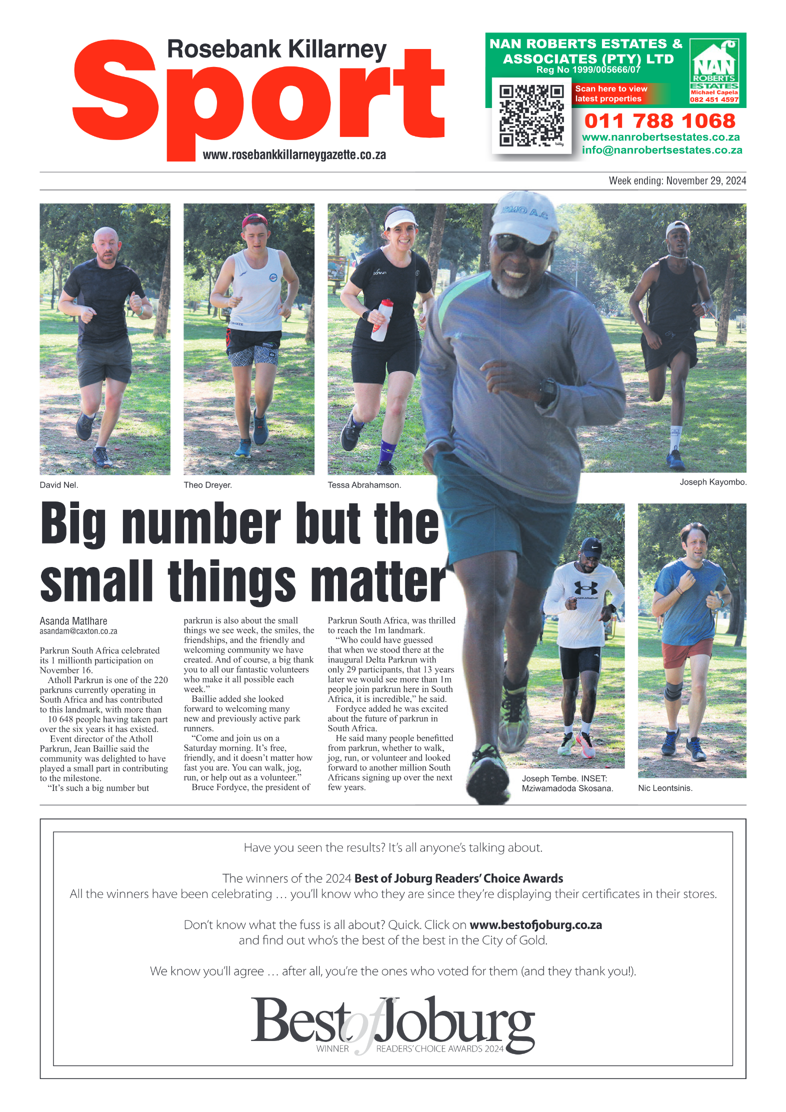 Rosebank Killarney Gazette 29 November 2024 page 16