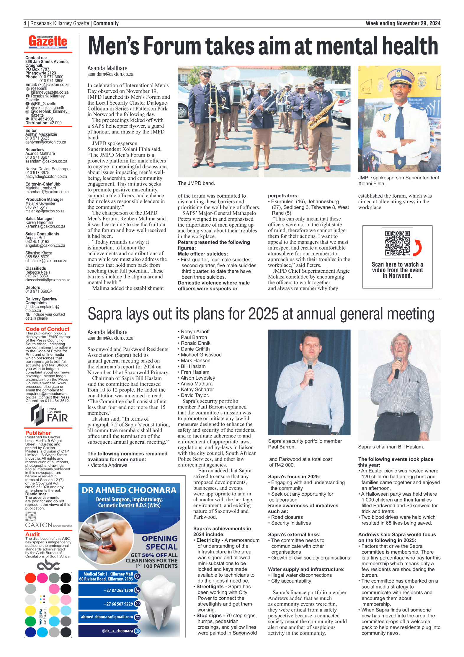 Rosebank Killarney Gazette 29 November 2024 page 4