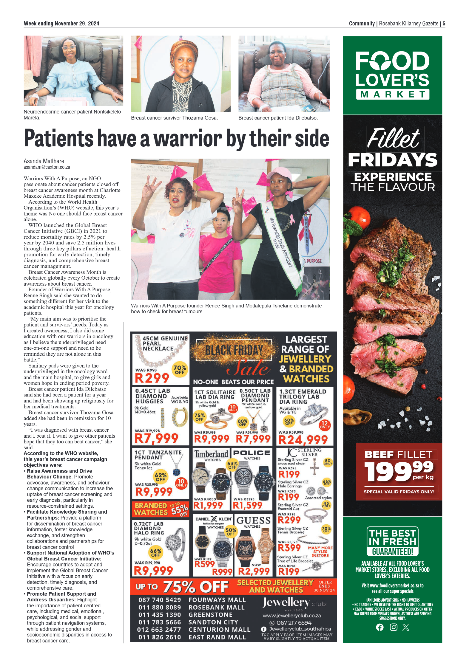 Rosebank Killarney Gazette 29 November 2024 page 5