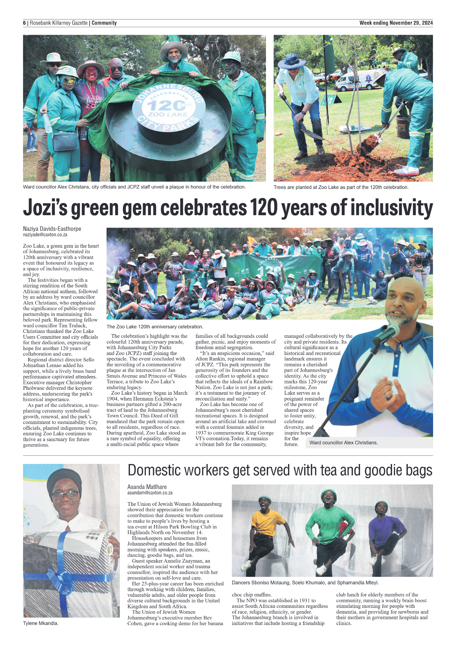 Rosebank Killarney Gazette 29 November 2024 page 6