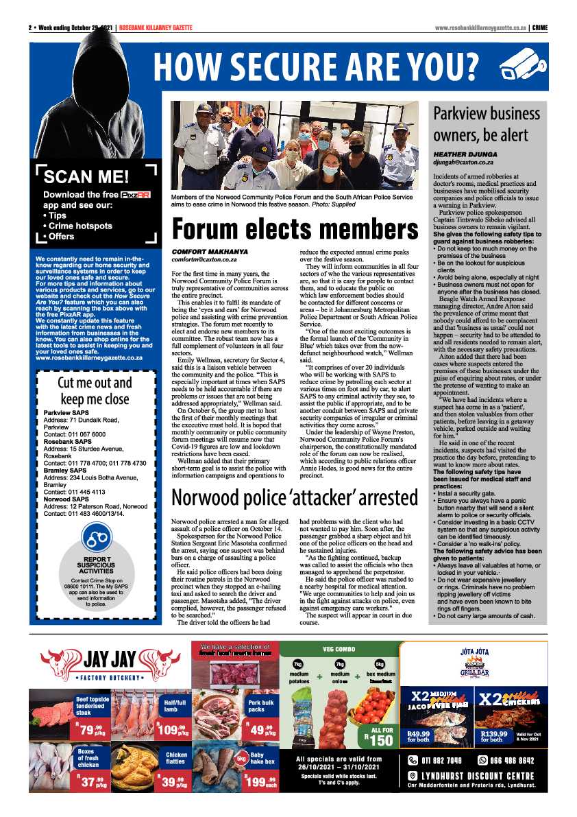 Rosebank Killarney Gazette 29 October 2021 page 2